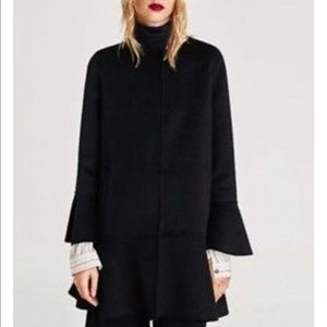 Zara black wool blend handmade